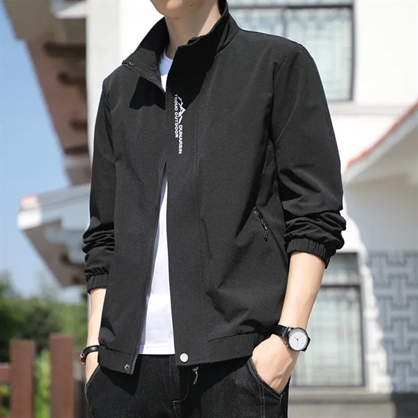 Men's Full-Zip Slim Fit Sportswear Casual Jacket
