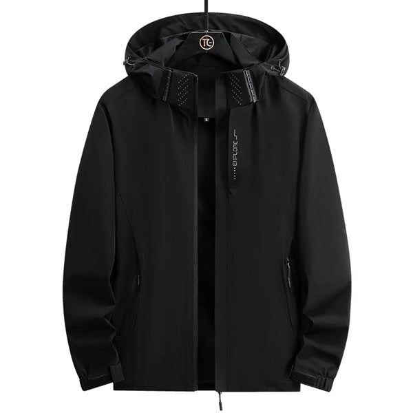 Full-Zip Waterproof Hooded Light Casual Hiking Jacket