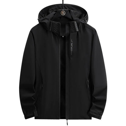 Full-Zip Waterproof Hooded Light Casual Hiking Jacket