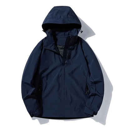 Full-Zip Waterproof Hooded Light Casual Hiking Jacket