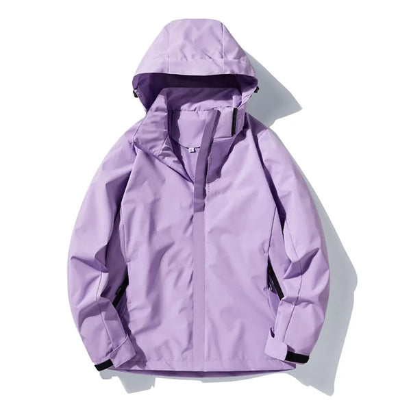 Full-Zip Waterproof Hooded Light Casual Hiking Jacket