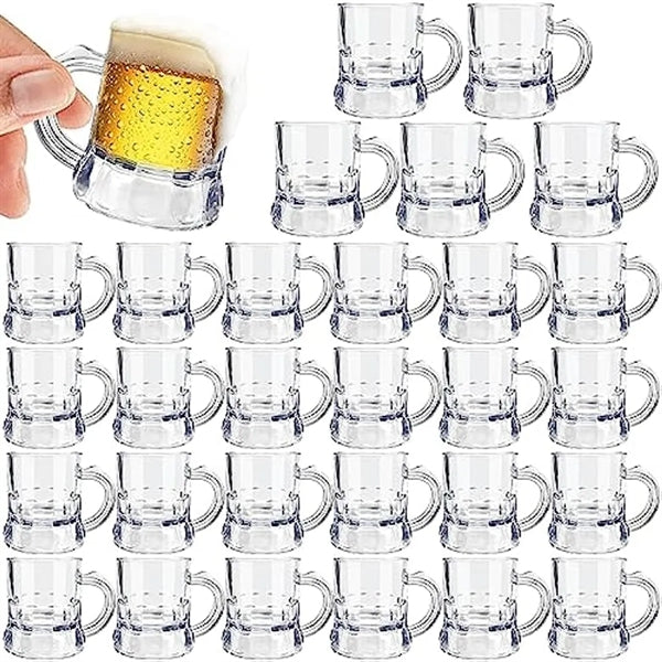 1oz Mini Plastic Beer Mug Shot Glass With Handle