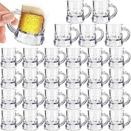 1oz Mini Plastic Beer Mug Shot Glass With Handle