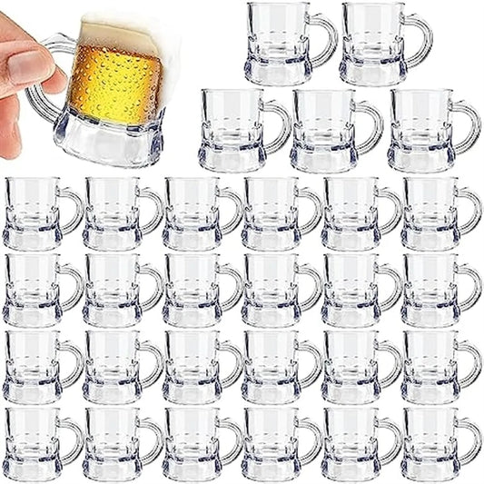 1oz Mini Plastic Beer Mug Shot Glass With Handle