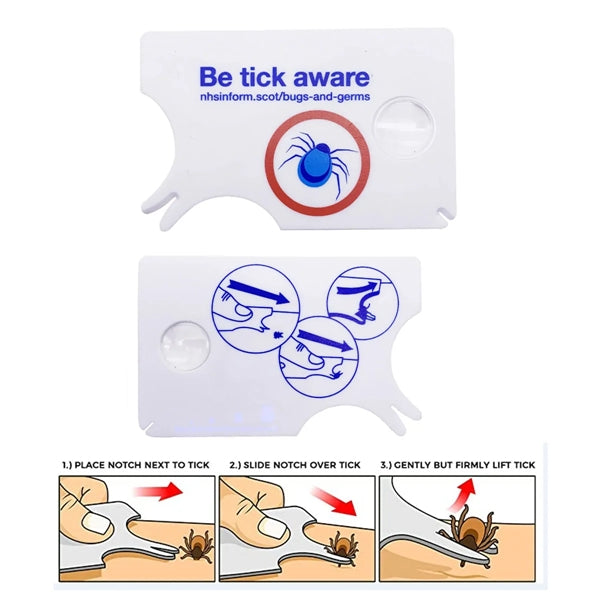 Plastic Tick Removal Card