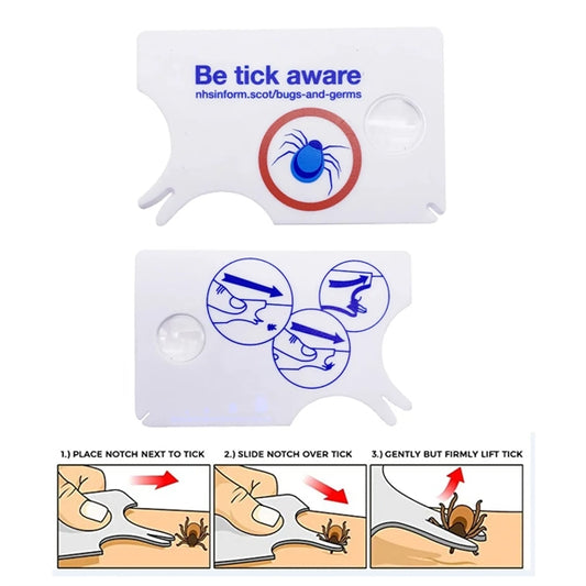 Plastic Tick Removal Card