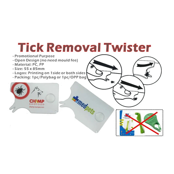 Plastic Tick Removal Card