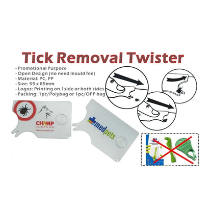 Plastic Tick Removal Card