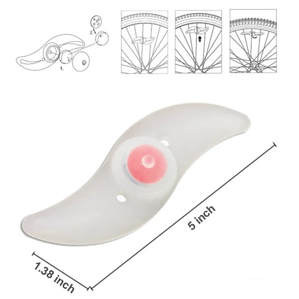 LED Spoke Bicycle Wheel Lights with Battery