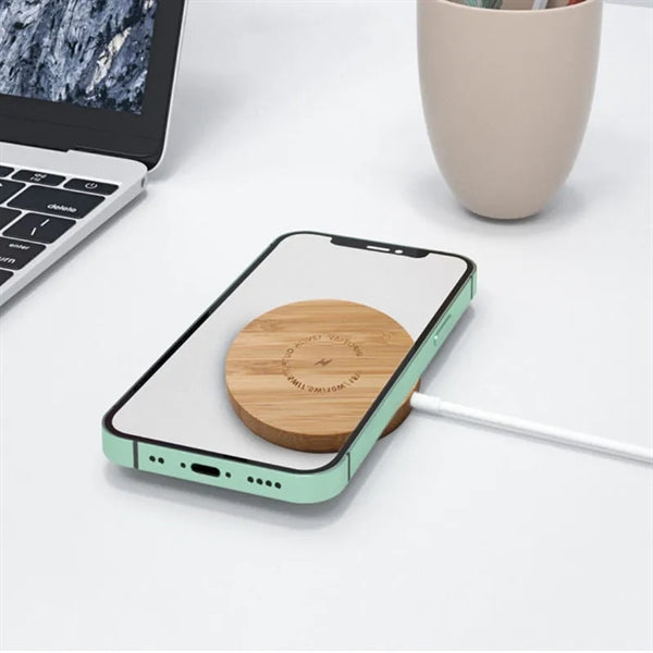 Bamboo Magnetic Wireless Charger