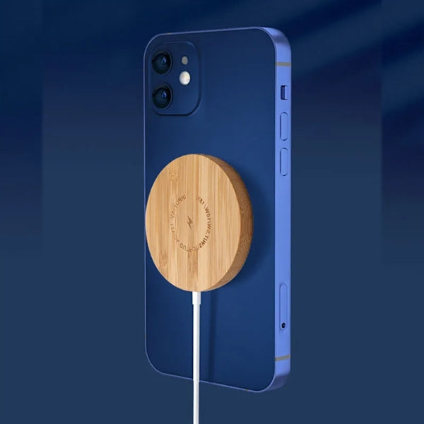 Bamboo Magnetic Wireless Charger