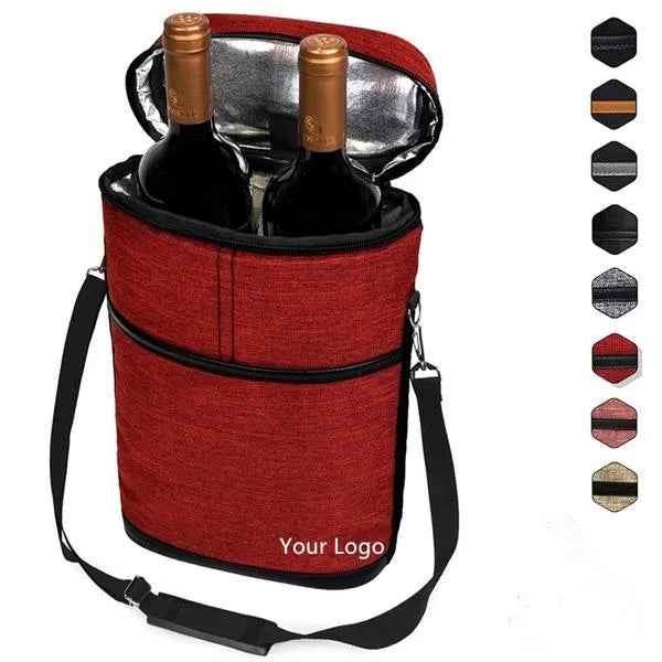 Double Bottle Wine Tote Carrier