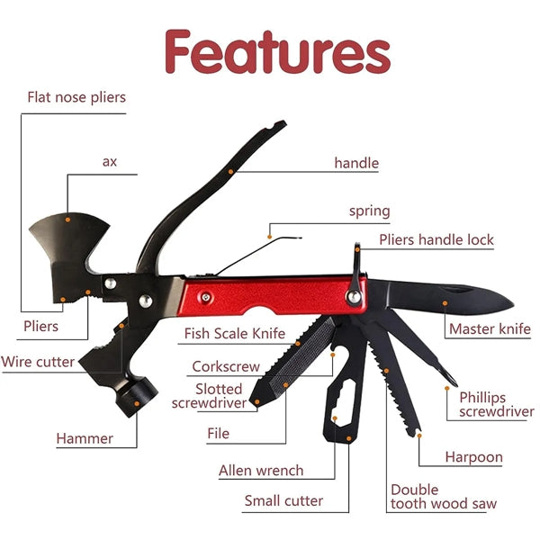 Stainless Steel Multitool Axe
