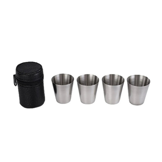 Stainless Steel 1oz Wine Shot Glass Set