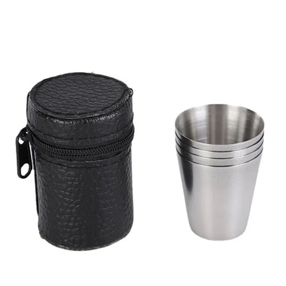 Stainless Steel 1oz Wine Shot Glass Set