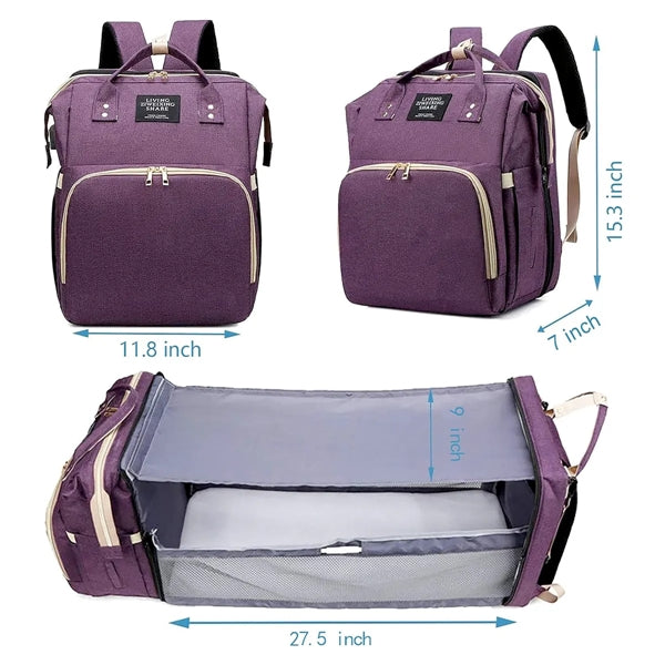 Diaper Bag Backpack with Changing Station