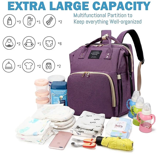 Diaper Bag Backpack with Changing Station