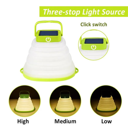 LED Camping Lantern Collapsible Portable Table Cube Light