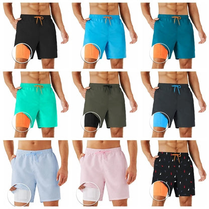 Man Swim Trunks Quick-Dry Beach Shorts with Pockets
