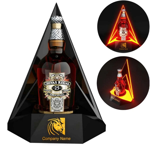 Custom Led Lighted Liquor Bottle Display Shelf