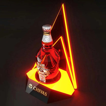 Custom Led Lighted Liquor Bottle Display Shelf