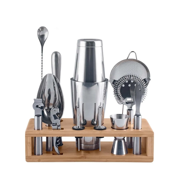 Vintage Stainless Steel Cocktail 7-Piece Set