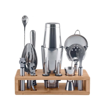 Vintage Stainless Steel Cocktail 7-Piece Set