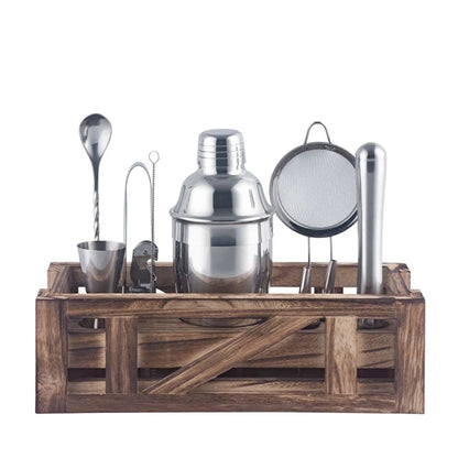 Vintage Stainless Steel Cocktail 7-Piece Set