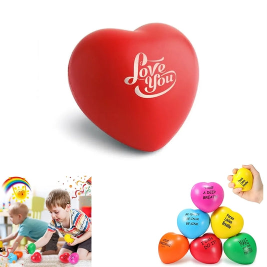 Love Heart Squish Shape Stress Reliever