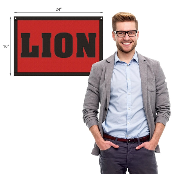 16" x 24" Appliqued Felt Banner