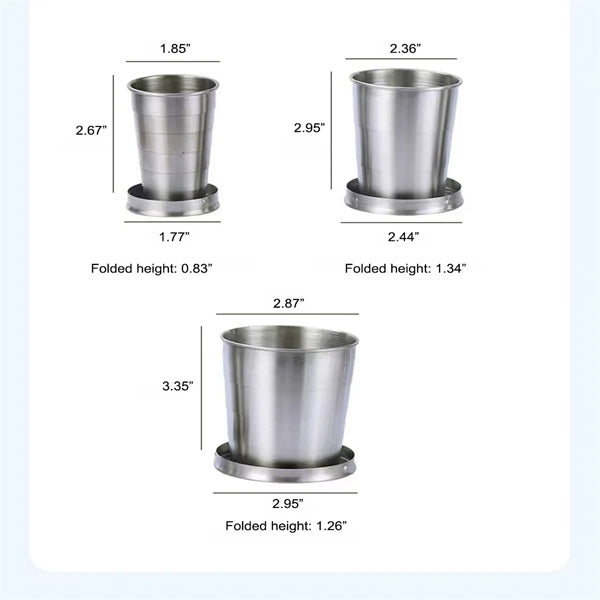 Travel Cup Stainless Steel Folding