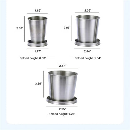 Travel Cup Stainless Steel Folding