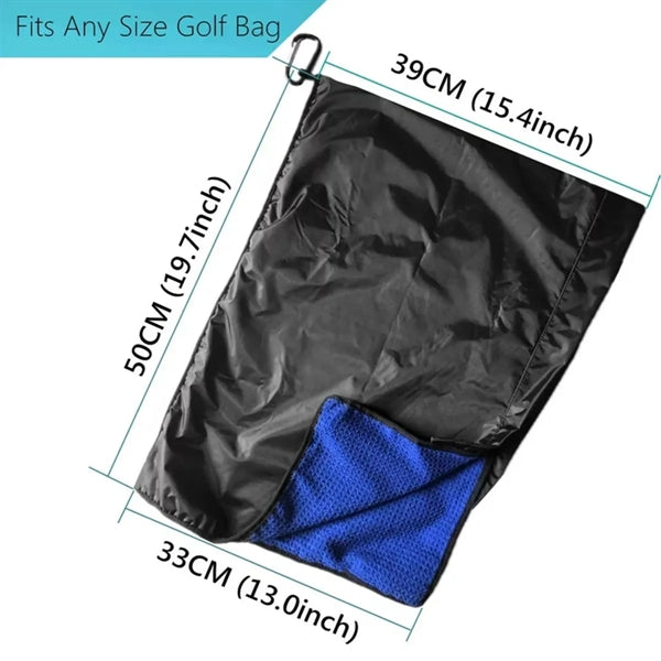 2-in-1 Golf Towel & Bag Rain Hooded Cover