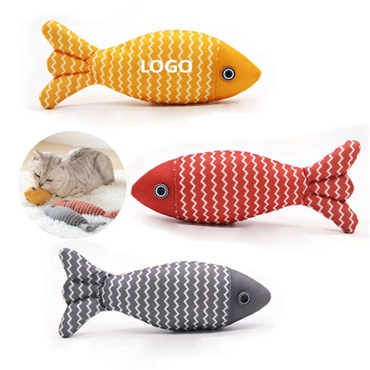 Lint Fish Catnip Cat Teething Kitty Stuffed Toys