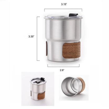 Stainless Steel Camping Cup With Lid