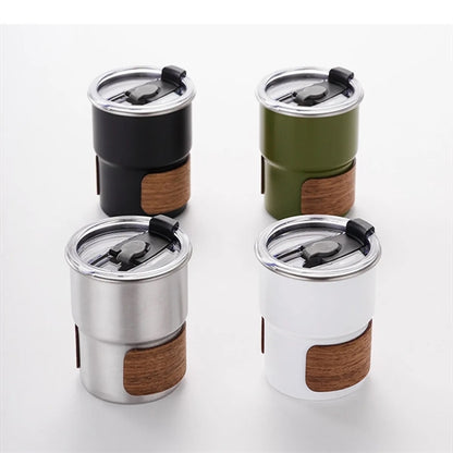 Stainless Steel Camping Cup With Lid