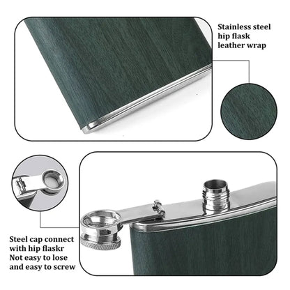 301-400ml Portable Flagon Hip Flask set