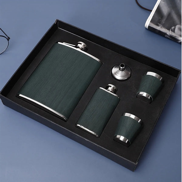 301-400ml Portable Flagon Hip Flask set