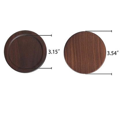 Wooden Coaster Beech/Walnut