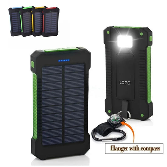10000mAh Solar Power Bank With Compass