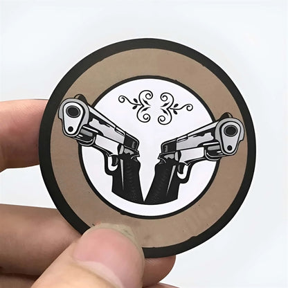 3" Dia Round Computer Sticker