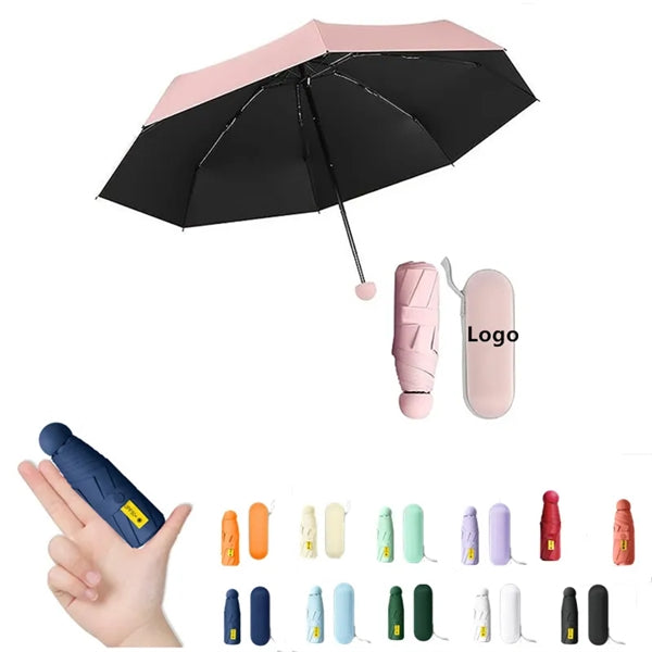 Mini Travel Umbrella with Case