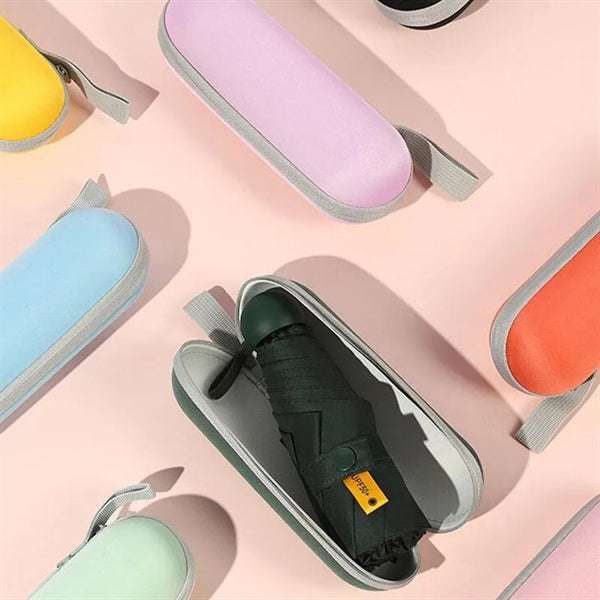 Mini Travel Umbrella with Case