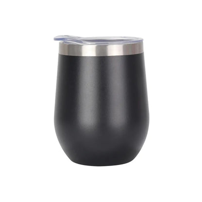 12Oz Insulated Wine Tumbler with Lid