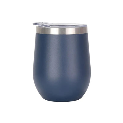 12Oz Insulated Wine Tumbler with Lid