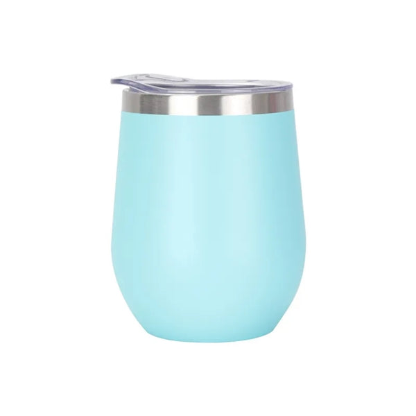 12Oz Insulated Wine Tumbler with Lid