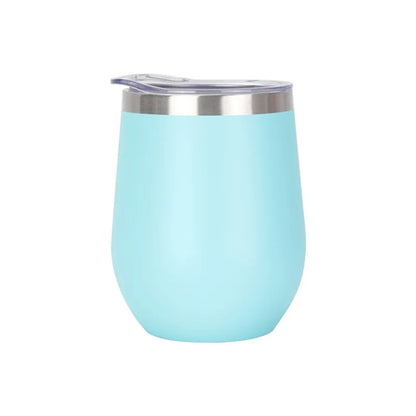 12Oz Insulated Wine Tumbler with Lid