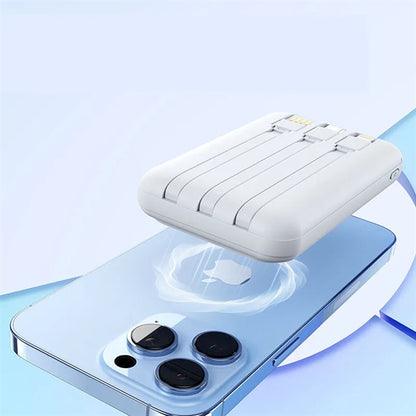 10000mAh Mini Magnetic Power Bank 15W Wireless Charger