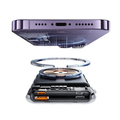 10000mAh Mini Magnetic Power Bank 15W Wireless Charger