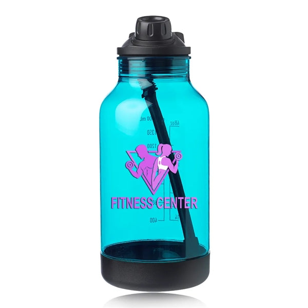 64 oz. Plastic Sports Bottle with Capacity Markings